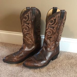 Justin Cowboy Boots- Goat skin
